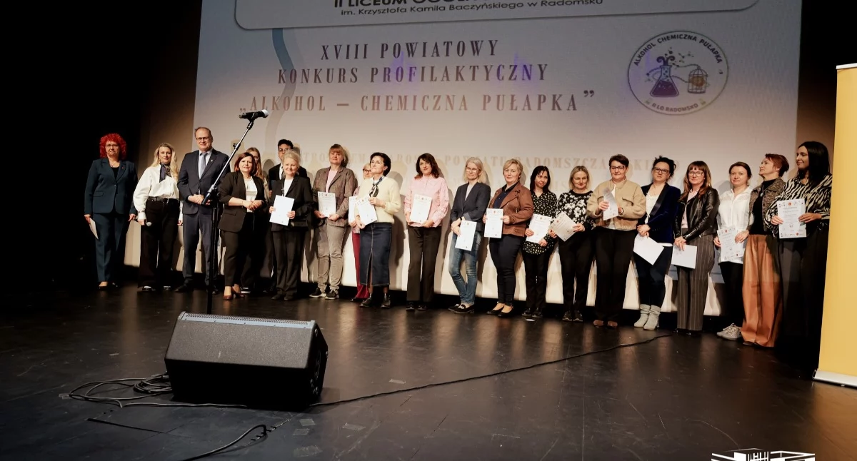 Na zdjęciu: „Alkohol – chemiczna pułapka”, fot. Facebook/MDK Radomsko