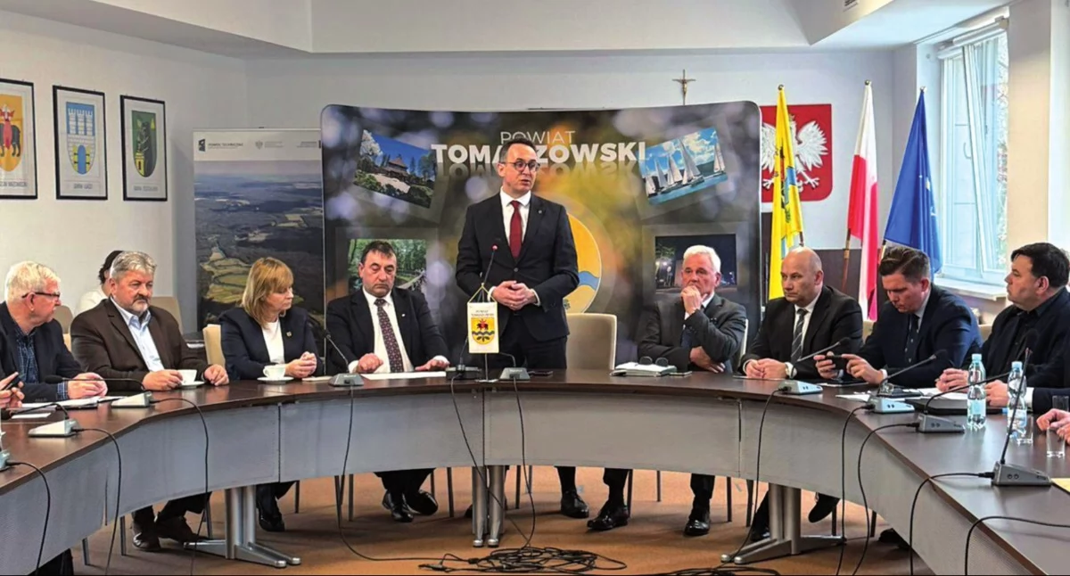 Na zdjęciu: Posiedzenie Konwentu Gmin Powiatu Tomaszowskiego.