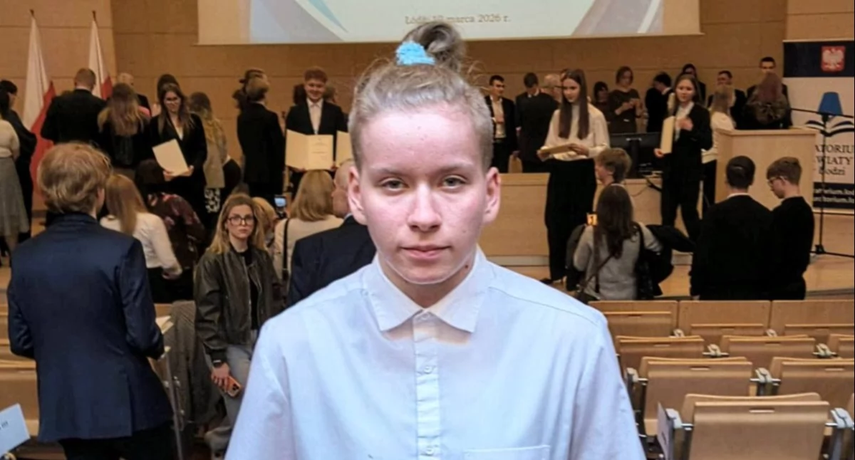Na zdjęciu: Natalia Dudek odebrała nagrodę, fot. Facebook/Natalia Dudek