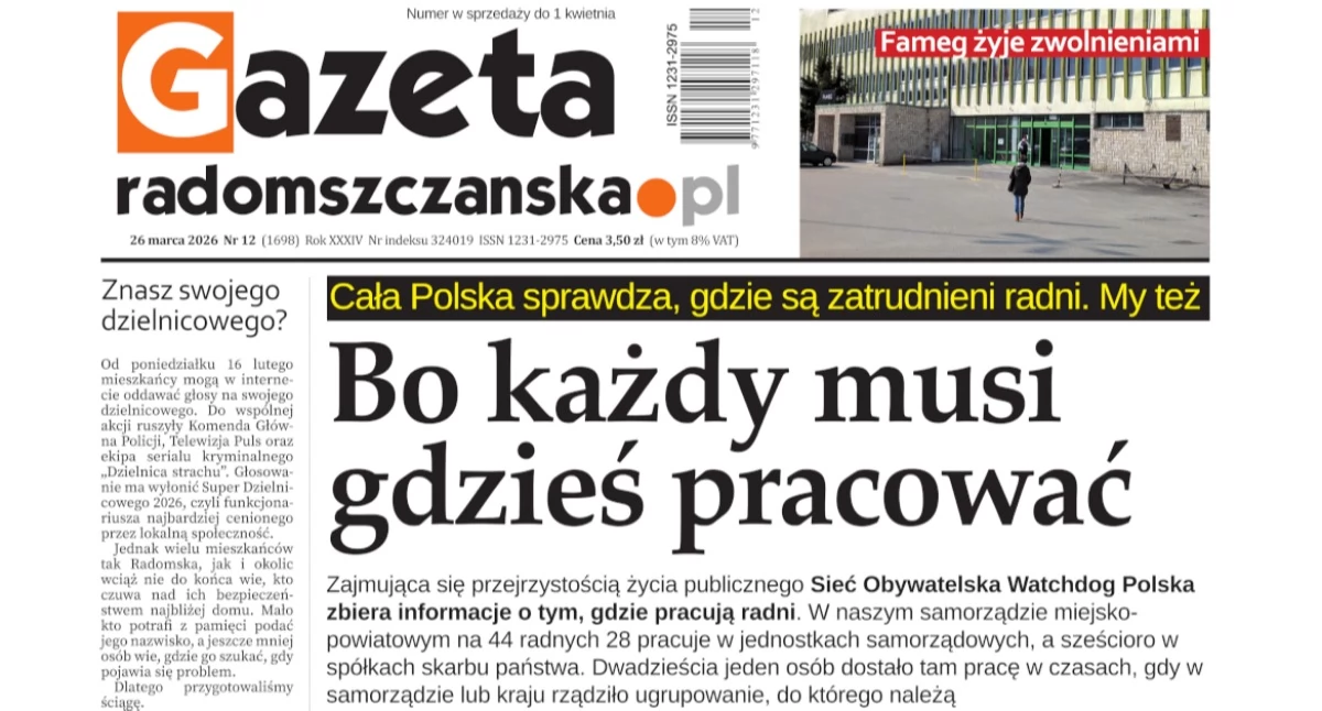 Na zdjęciu: Okładka najnowszego numeru
