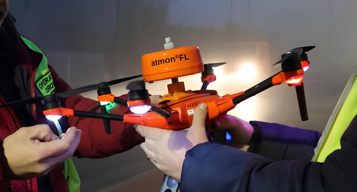 Na zdjęciu: Dron antysmogowy już nie lata