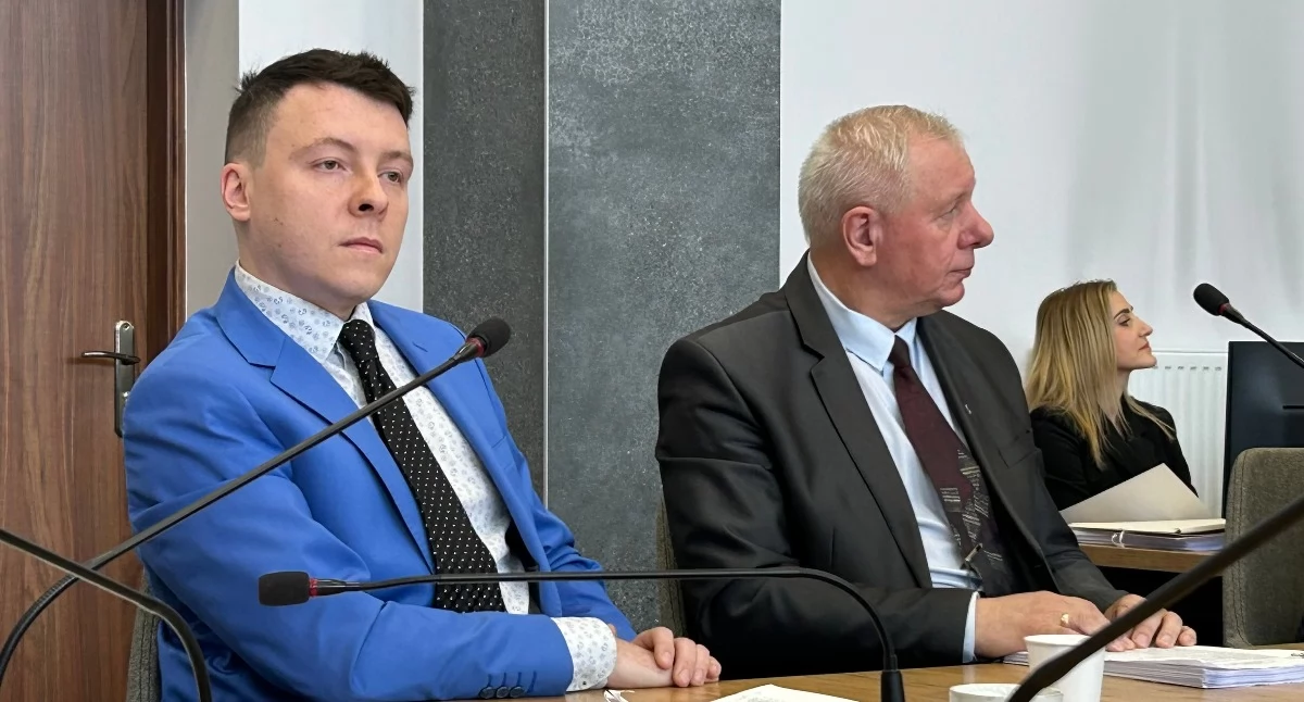 Na zdjęciu: Radni Bartłomiej Biskup i Andrzej Kucharski (obaj PiS)