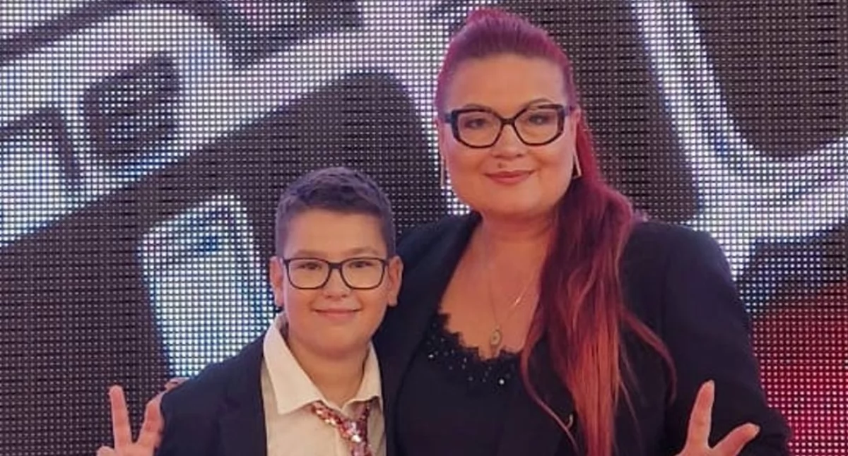 Na zdjęciu: Adam i pani Violetta