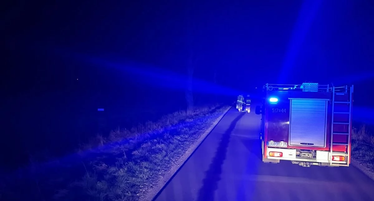 Na zdjęciu: Dyżurny wysłał dwa zastępy, fot. Facebook/OSP Kobiele Wielkie