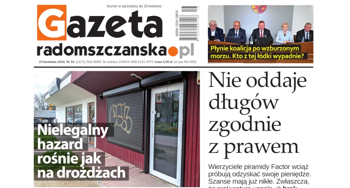 Na zdjęciu: Okładka najnowszego wydania Gazety
