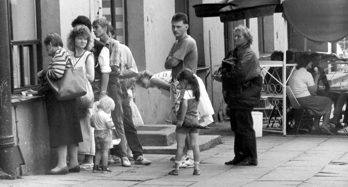 Na zdjęciu: Radomsko, lata 90.