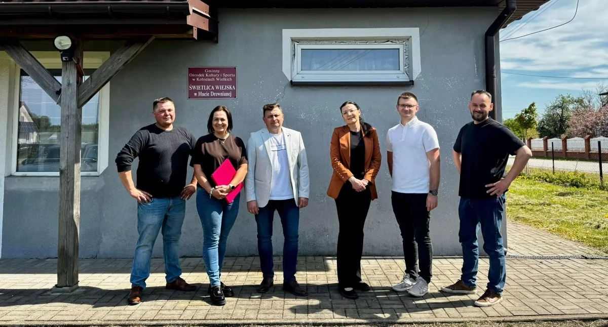 Na zdjęciu: W Hucie Drewnianej powstanie klub seniora, fot. Facebook/Gmina Kobiele Wielkie