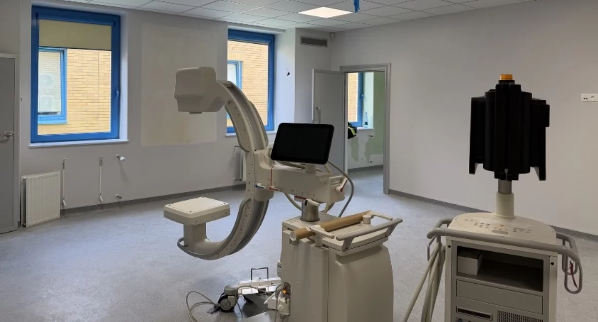 Na zdjęciu: szpital informuje, że inwestycja jest na półmetku, fot. Facebook/USK