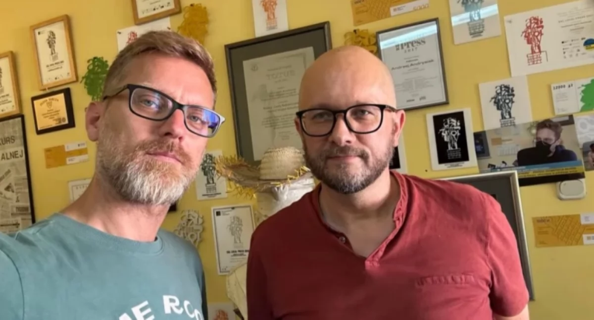 Na zdjęciu Janusz Kucharski i Andrzej Andrysiak