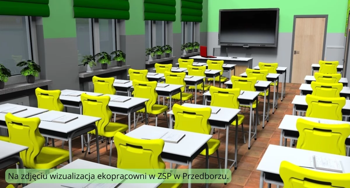 Na zdjęciu: Tak ma wyglądać ekopracownia w Przedborzu, fot. Facebook/Powiat Radomszczański