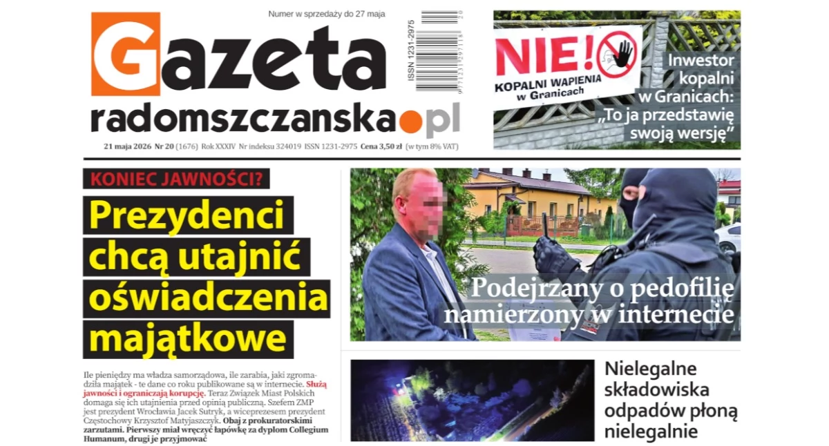 Na zdjęciu: Okładka najnowszego wydania Gazety