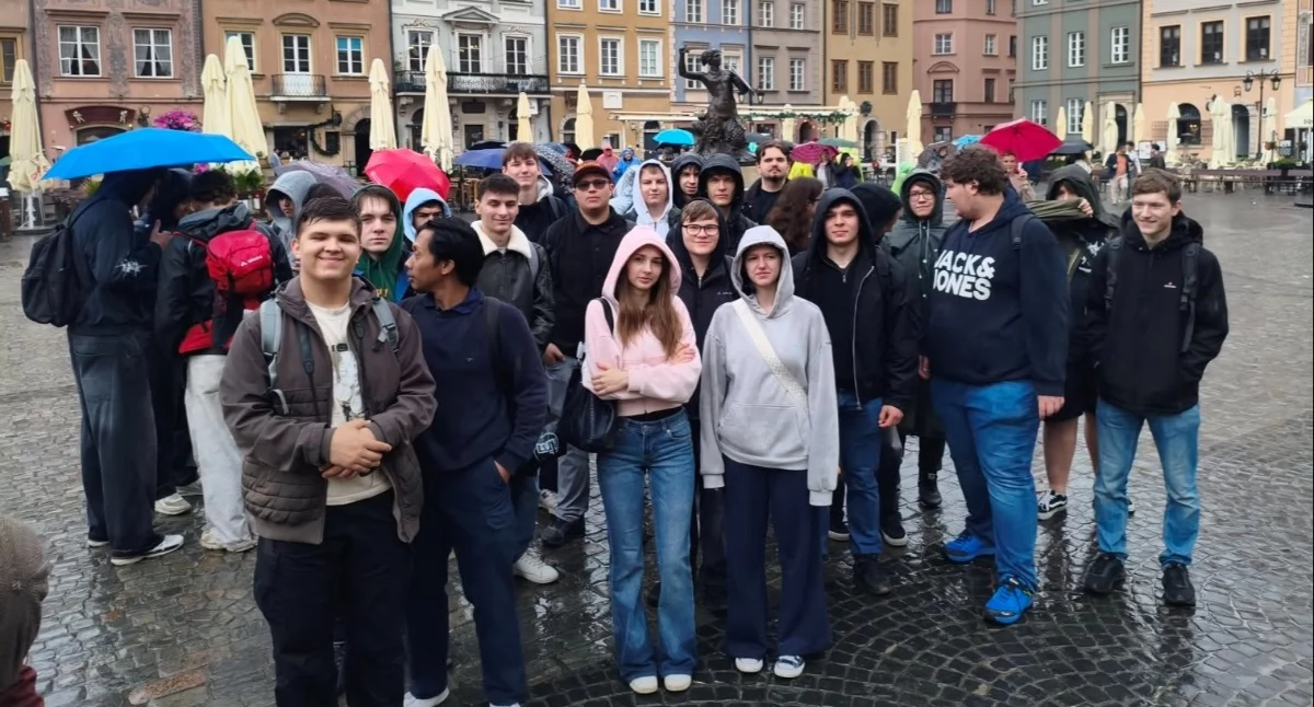 Na zdjęciu: Weekend zaczęli w stolicy, fot. Facebook/ZSE-E w Radomsku