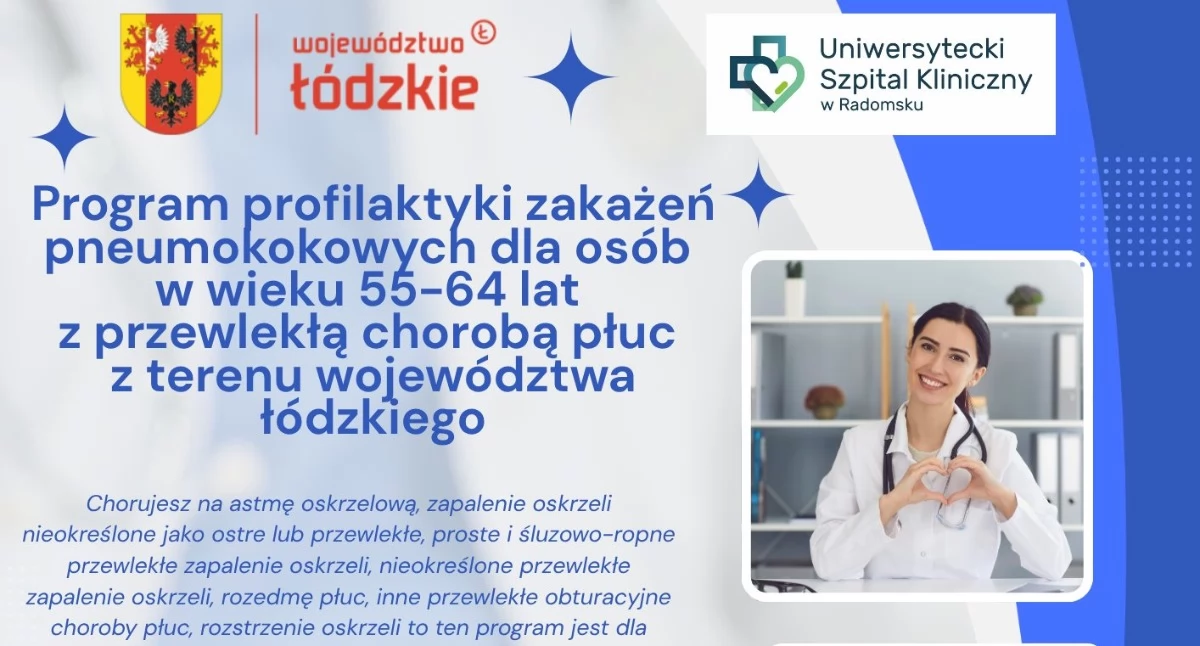 Na zdjęciu plakat, fot. Facebook/Uniwersytecki Szpital Kliniczny w Radomsku
