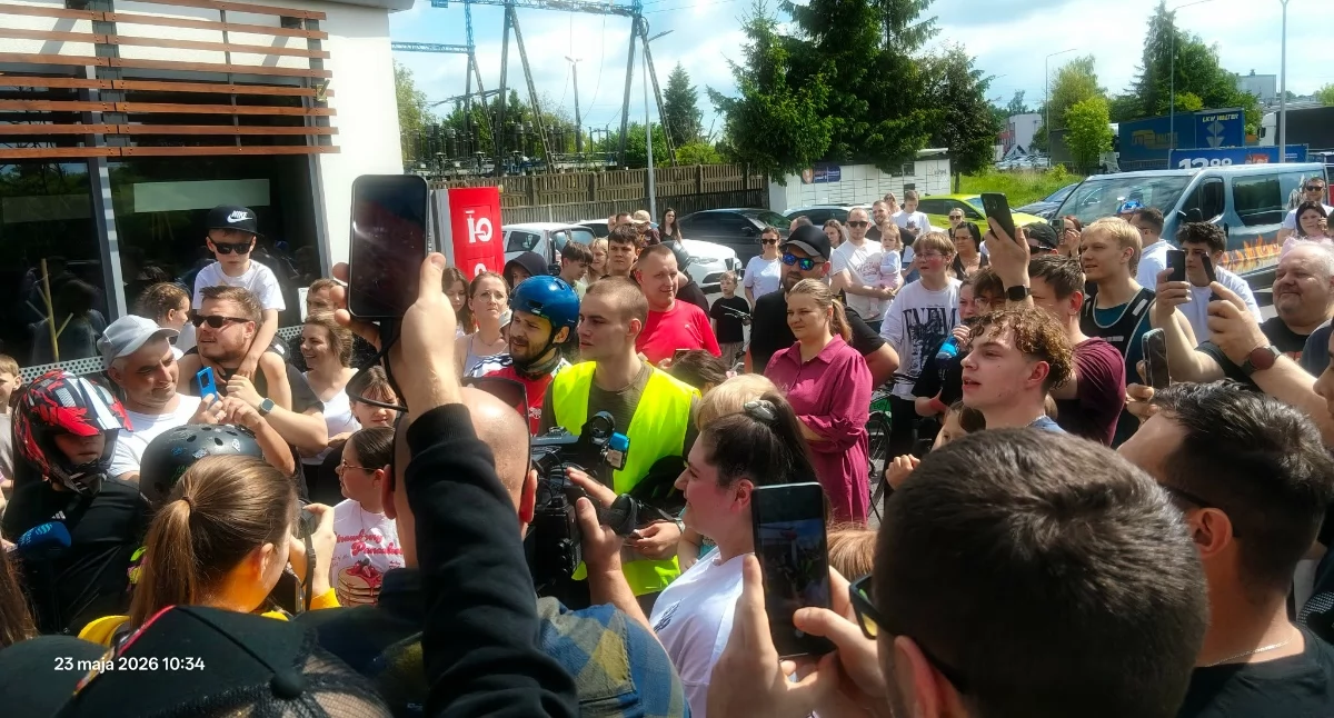 Łatwogang na stacji benzynowej przy ul. Jagiellońskiej, sobota 23 maja