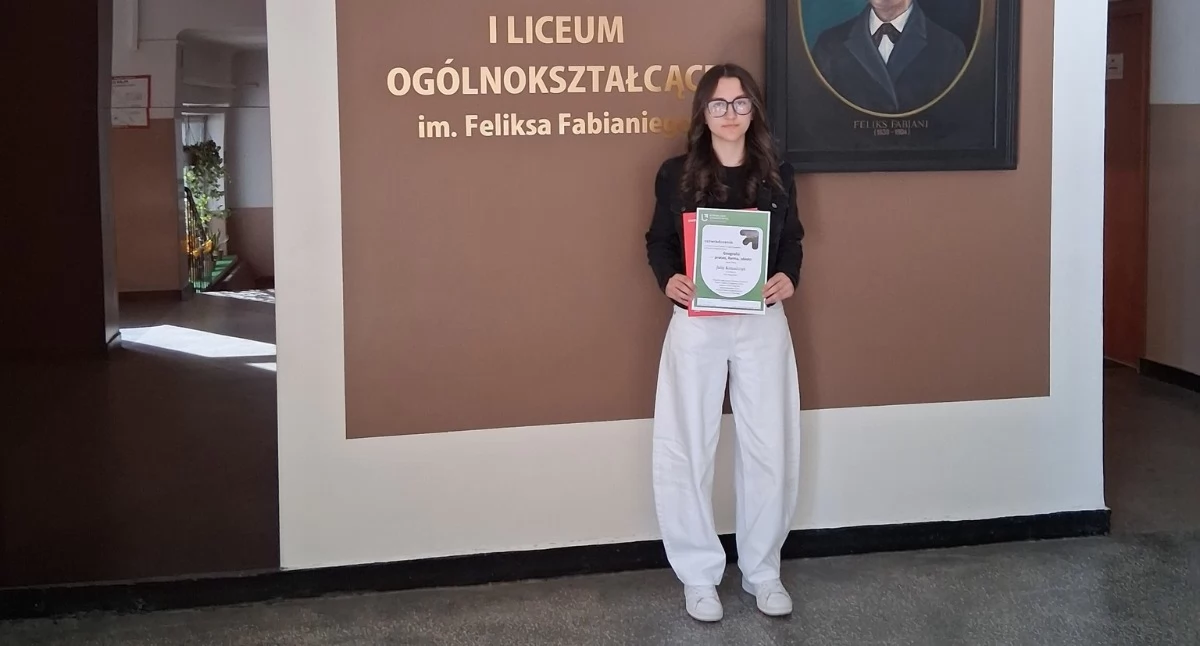 Na zdjęciu:  Fotografia została także udostępniona w internecie, fot. Facebook/I LO w Radomsku