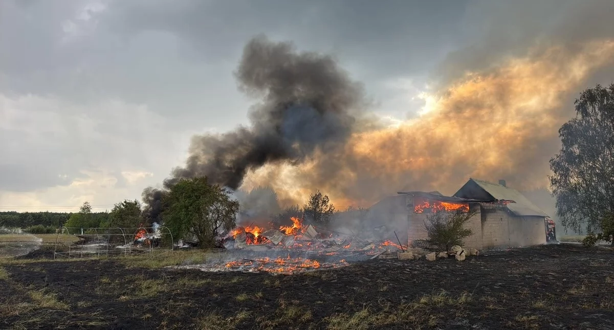 Na zdjęciu: Dyżurny zadysponował 9 jednostek, fot. nadesłane/OSP Kobiele Wielkie
