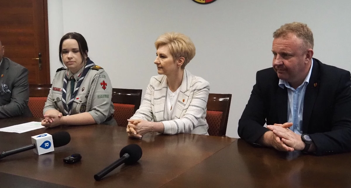 Na zdjęciu: Operatorem grantów będzie radomszczańskie ZHP (od lewej Katarzyna Kurc, Renata Kosela i Łukasz Więcek)
