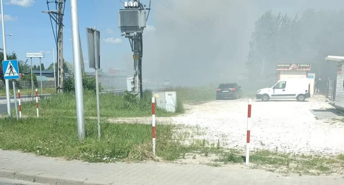 Na zdjęciu: Do pożaru doszło przed godziną 13