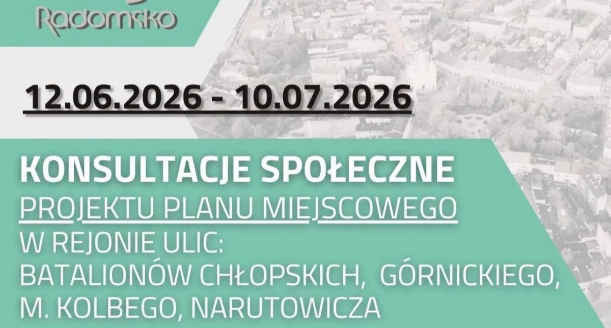 Na zdjęciu plakat informacyjny