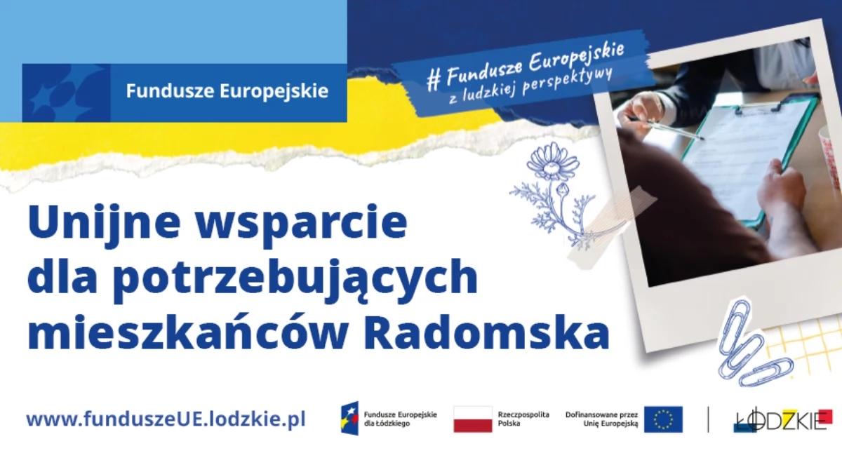 Opieka Społeczna, Unijne wsparcie potrzebujących mieszkańców Radomska - zdjęcie, fotografia