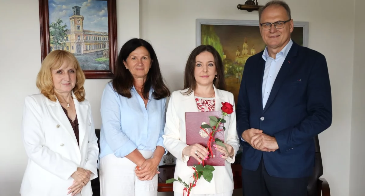 Na zdjęciu: Małgorzata Kańska Kipigroch, Małgorzata Krupska, Joanna Krupa i Jarosław Ferenc, fot. Facebook/Radomsko Miasto Otwarte