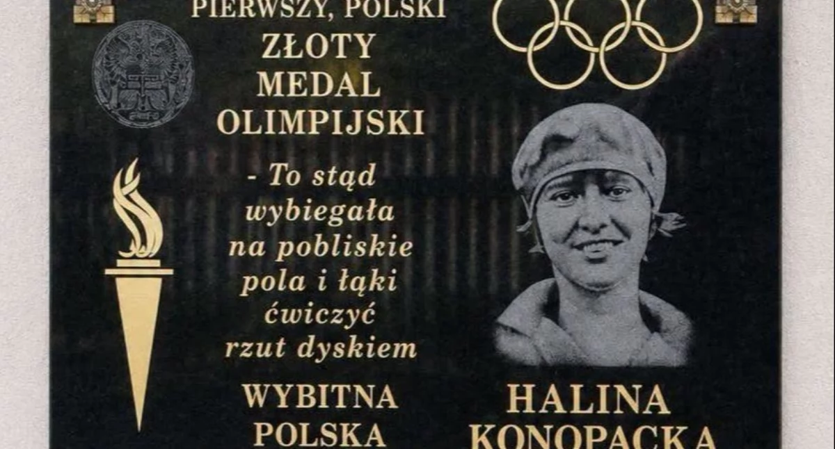 Na zdjęciu:  Halina Konopacka zdobyła pierwszy złoty medal olimpijski dla Polski, fot. Facebook/Muzeum Ludowe w Przedborzu