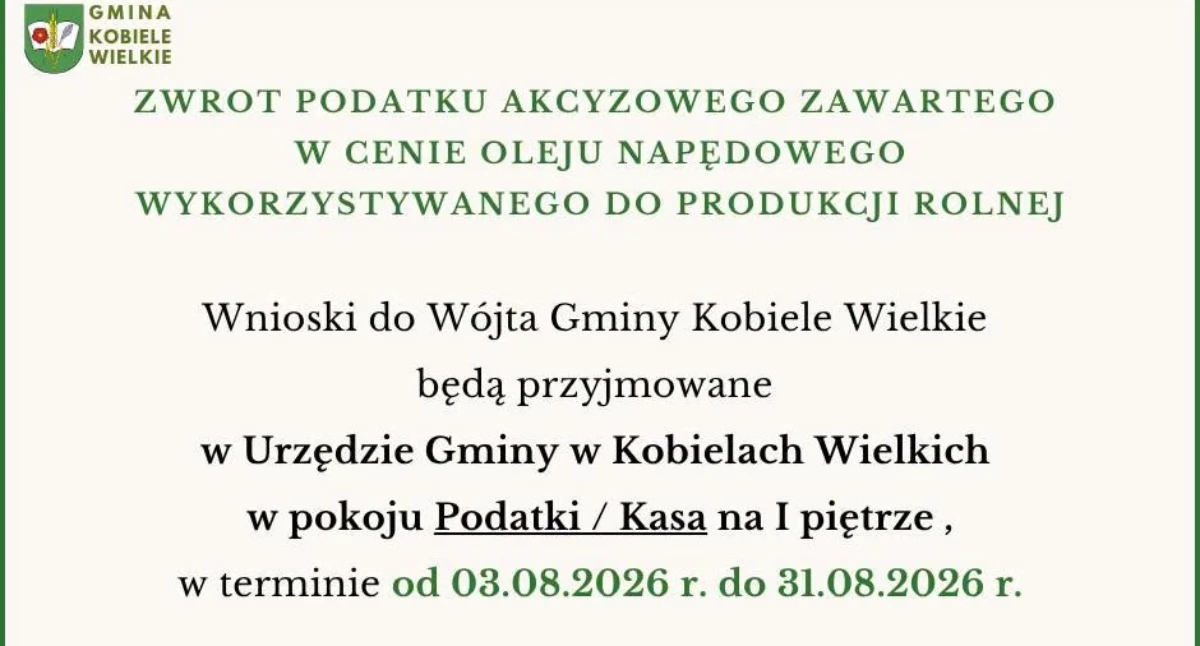 Na zdjęciu: plakat, fot. Facebook/Gmina Kobiele Wielkie