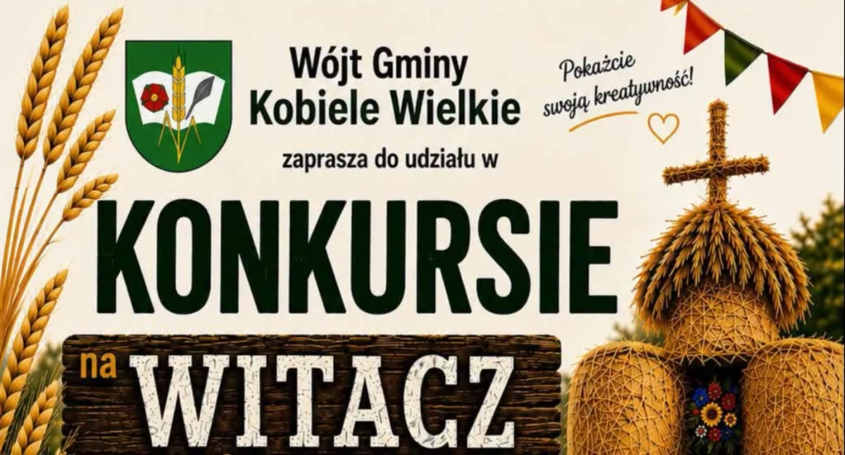 Na zdjęciu: Już trwają przygotowania do dożynek 2026, fot. Facebook/Gmina Kobiele Wielkie