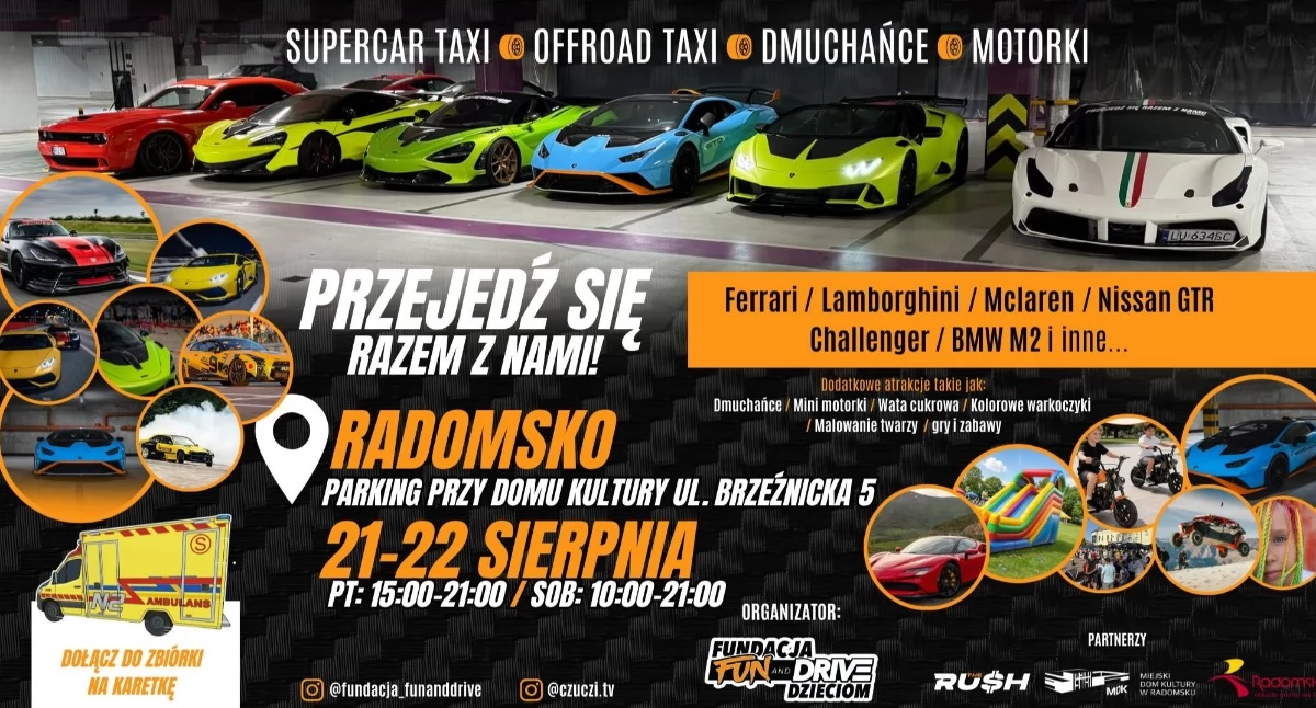 Imprezy, Lamborghini Ferrari McLaren Mercedes Challenger brzmi dobrze Impreza - zdjęcie, fotografia