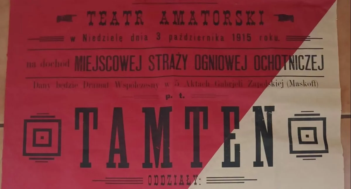 Na zdjęciu: Muzeum wzbogaciło zbiory o wyjątkowy afisz teatralny, fot. Facebook/Muzeum Regionalne im. Stanisława Sankowskiego w Radomsku