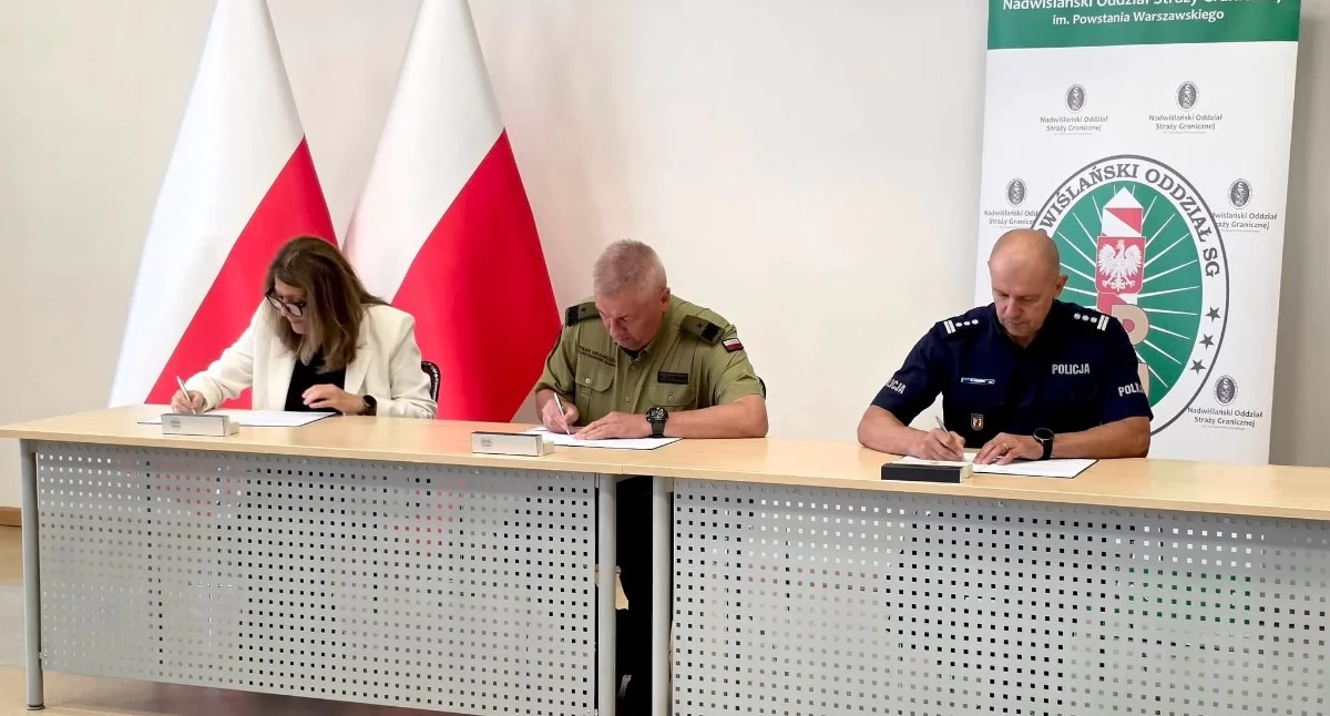 Na zdjęciu: Porozumienie podpisano w piątek 21 sierpnia, fot. Facebook/KPP Radomsko