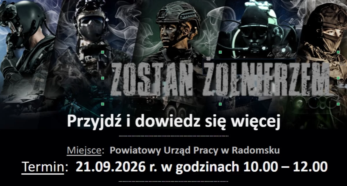Na zdjęciu plakat informacyjny