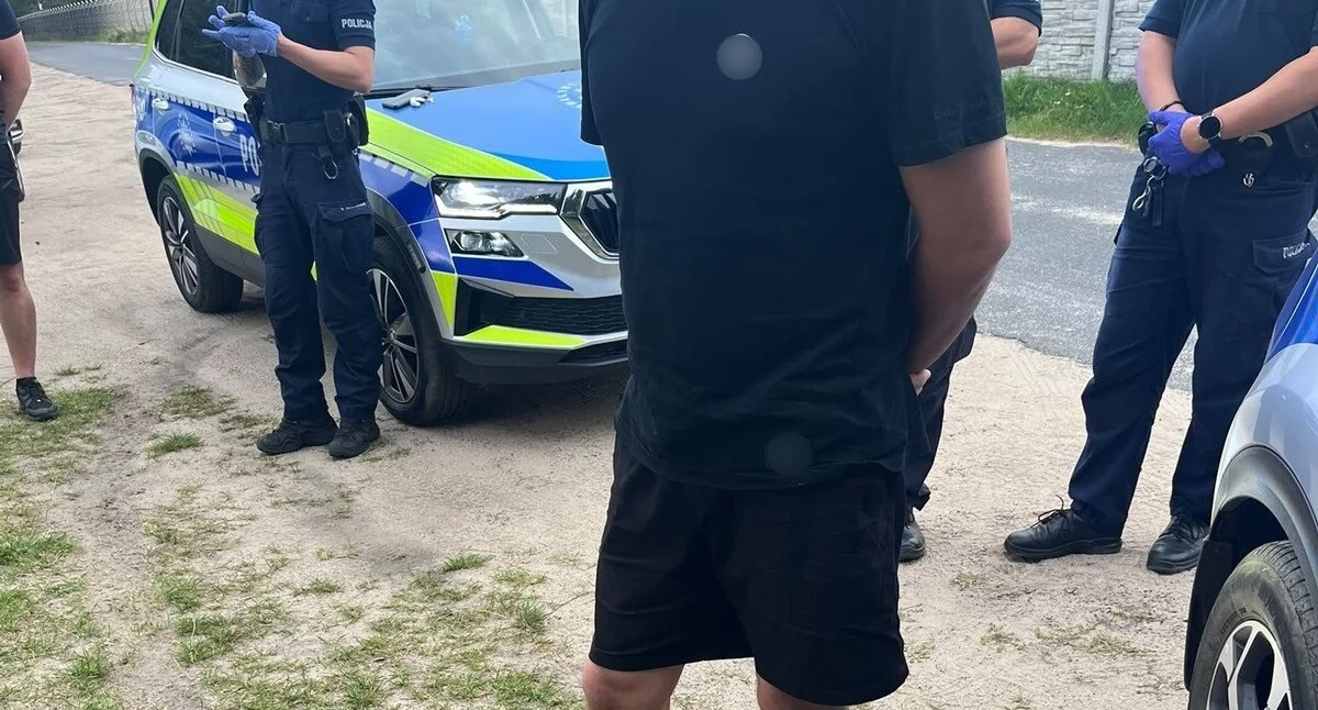 Na zdjęciu zatrzymanie przez policję