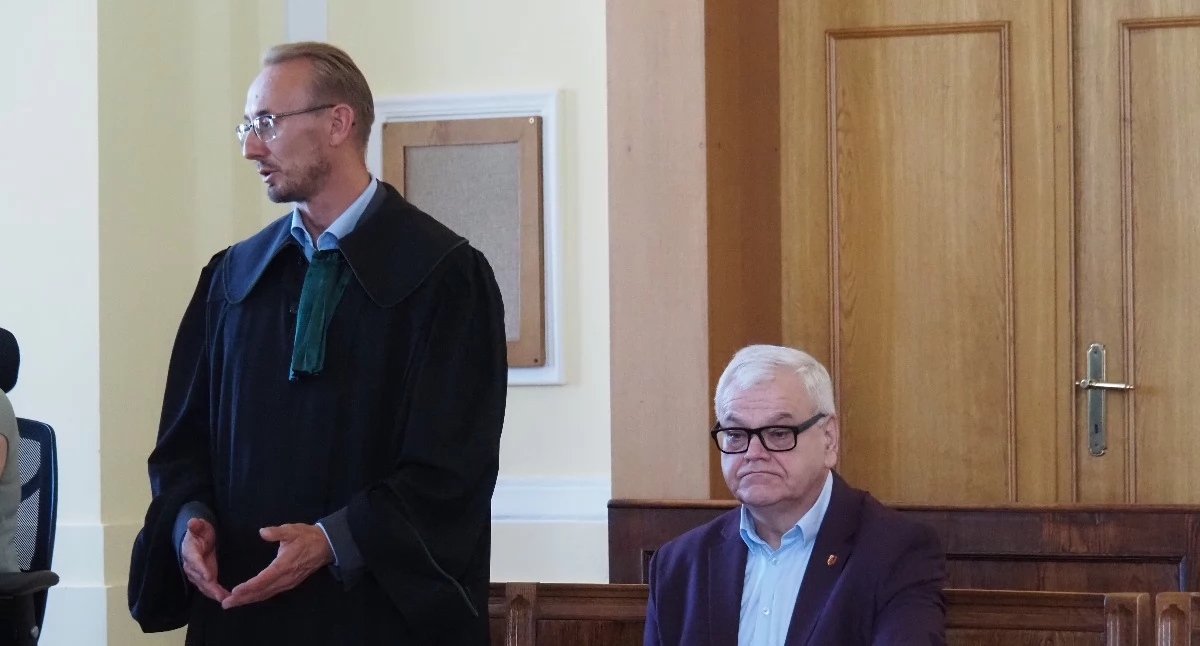 Na zdjęciu: Adwokat Michał Spólnicki i Wojciech Ślusarczyk
