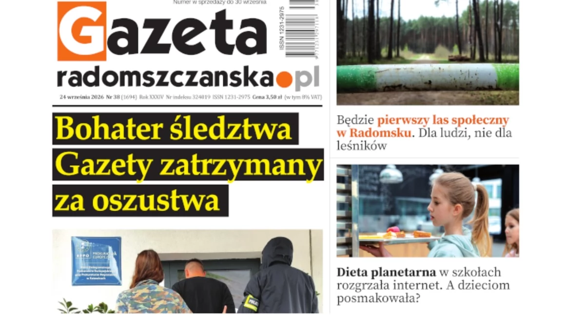 Na zdjęciu: Okładka najnowszego wydania Gazety Radomszczańskiej