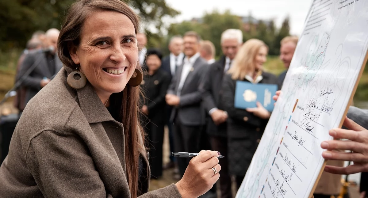 Na zdjęciu: Burmistrz Agata Wiśniewska-Pawelak, fot. UM Łódź