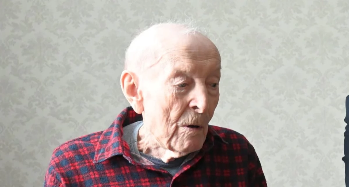 Na zdjęciu: Pan Zenon skończył 100 lat, fot. Facebook/Gmina Gomunice