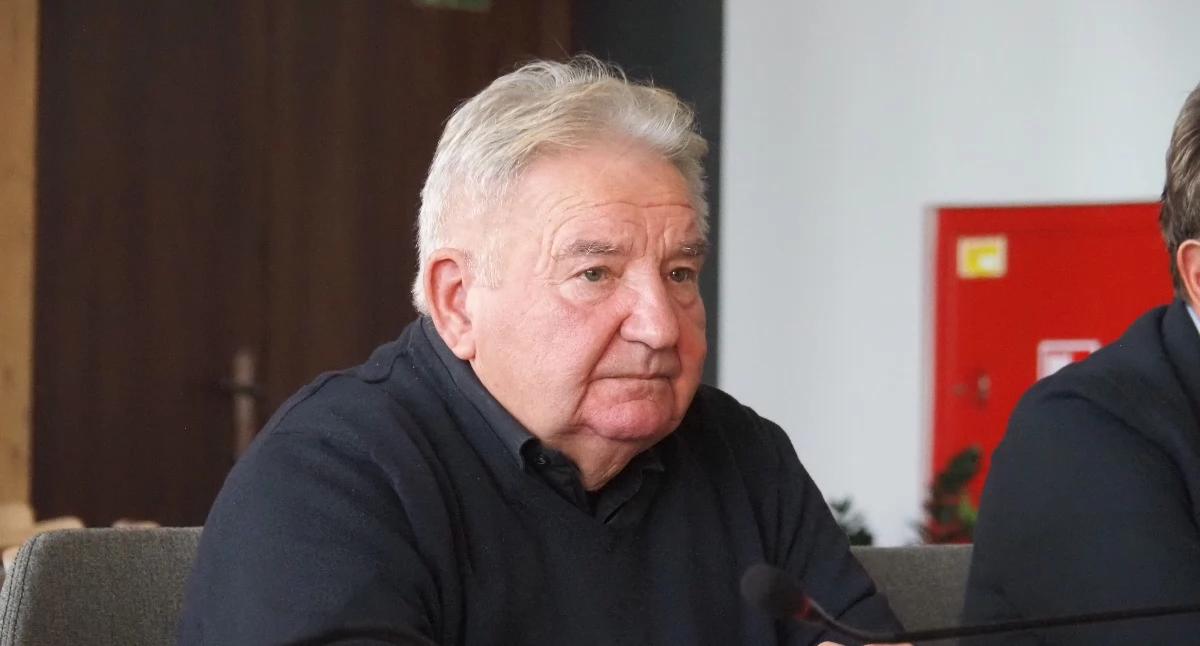 Na zdjęciu: Michał Wiewióra, starszy Cechy Rzemieślników i Przedsiębiorców, na spotkaniu w urzędzie miasta