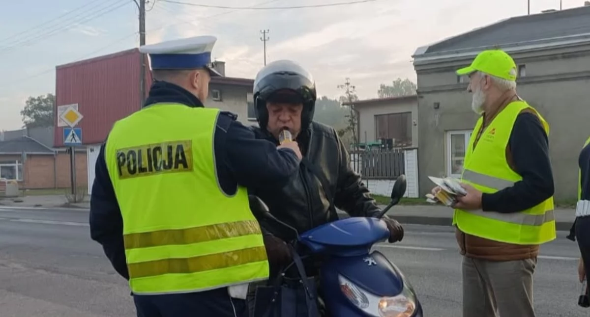 Na zdjęciu: Przebadano około 50 kierujących, fot. Facebook/Radomsko Miasto Otwarte