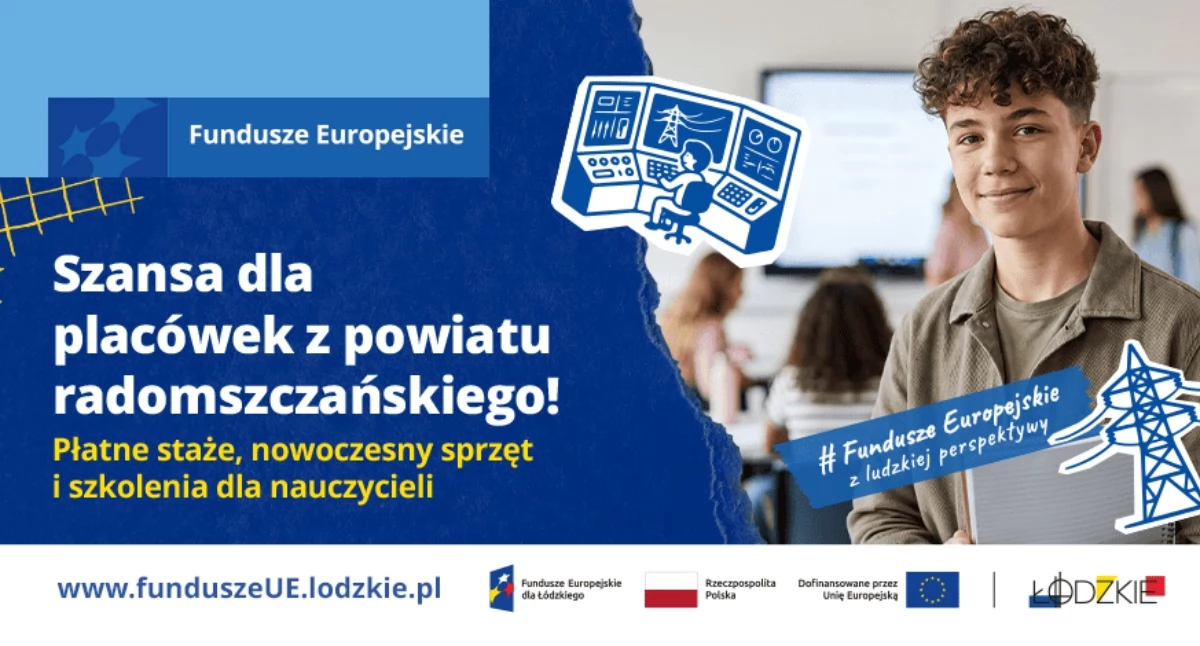 Edukacja, Szansa placówek powiatu radomszczańskiego! Płatne staże nowoczesny sprzęt szkolenia nauczycieli - zdjęcie, fotografia