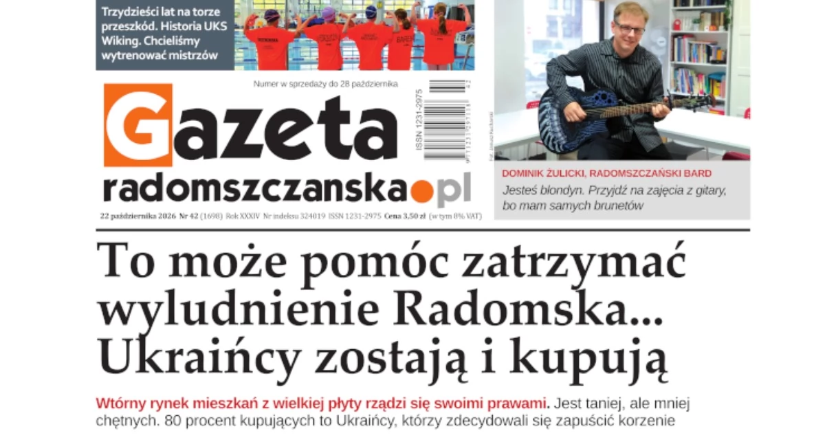 Na zdjęciu: Okładka najnowszego wydania Gazety Radomszczańskiej