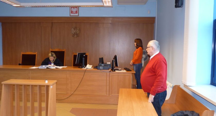 Na zdjęciu: Jerzy Słowiński podczas rozprawy