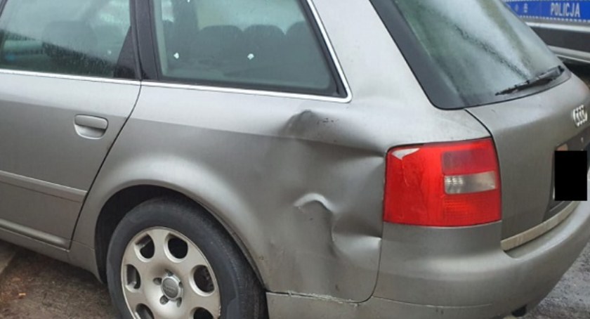 Na zdj. samochód driftera. Fot. KPP w Radomsku. 