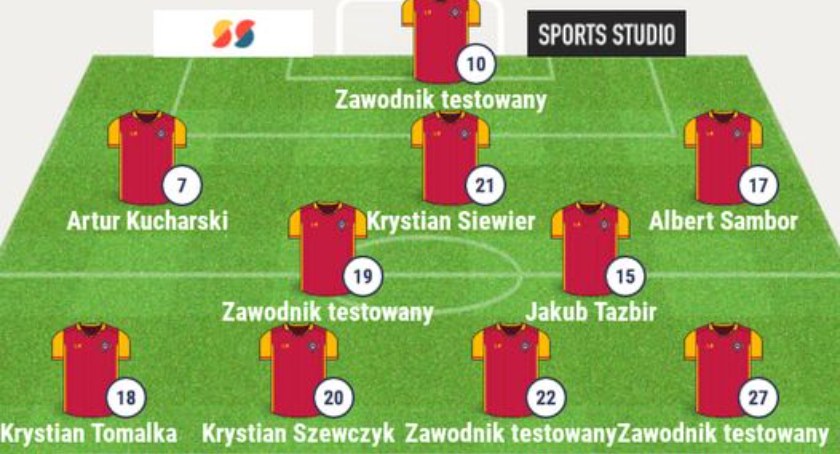 Zdj. Skład Pilicy w sparingu z drużyną z Końskich