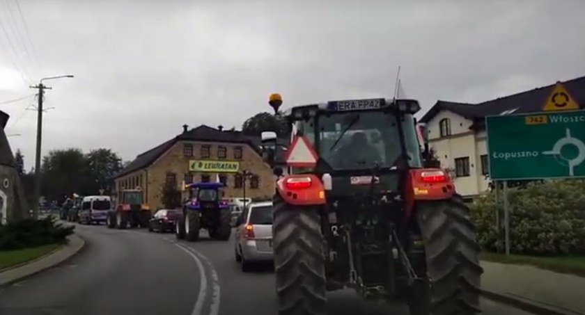 Tak wyglądał protest w 2020 r. w Przedborzu. 