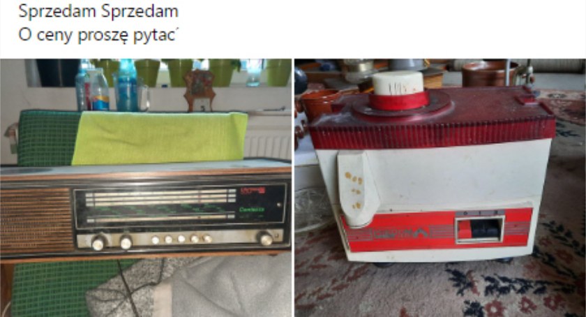 Na zdjęciu przedmioty wystawione na jej profilu na Facebooku do sprzedaży - zrzut ekranu