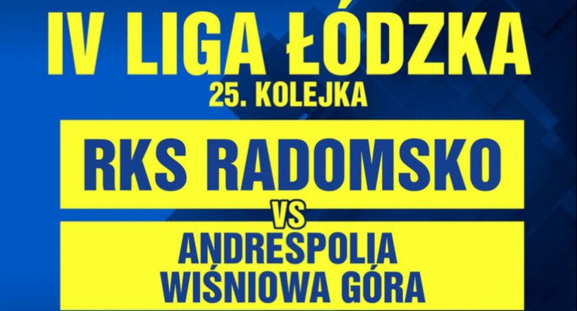 Na zdjęciu grafika zapowiadająca mecz - fot. Facebook/RKS Radomsko