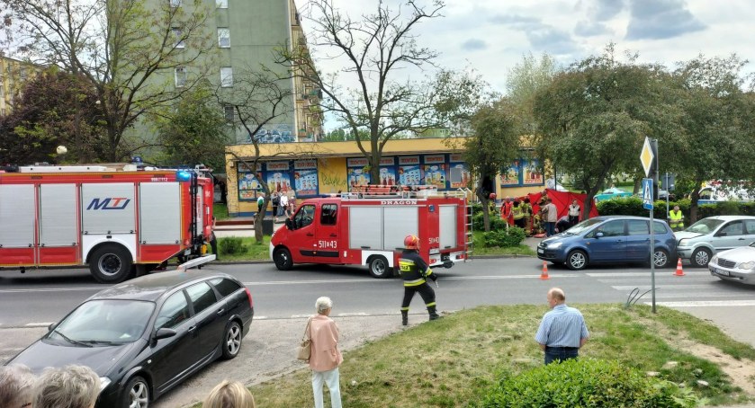 Na zdjęciu miejsce potrąceni na ulicy Piastowskiej - fot. Czytelnik i KPP Radomsko