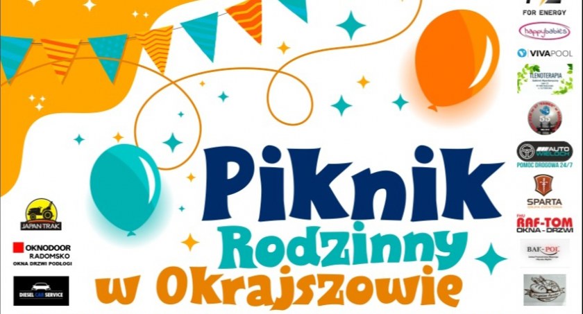 Na piknik zaprasza Damian Wieloch. Na zdjęciu plakat promujący imprezę. 