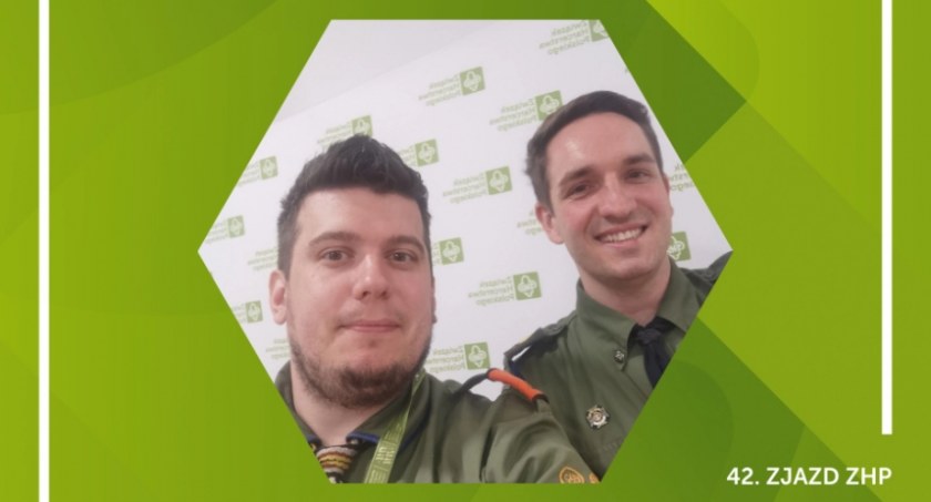 Na zdjęciu: hm. Piotr Jaworski i phm. Jakub Grębowicz. Fot. ZHP